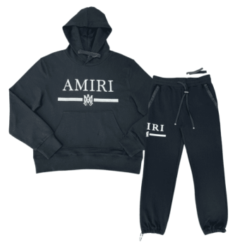 Unisex Black Amiri Tracksuit Set